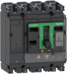 Schneider Electric Megszakító ComPacT NSX160B, 25 kA 415 VAC, TMD kioldóegység 125 A, 4P4d C16B4TM125