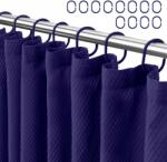  Eazzier textil zuhanyfüggöny 183 x 183 cm Kék Navy Blue