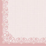 Mank Textilhatású dekorszalvéta 40x40 cm "Janina rózsa" 50 lap/csomag