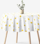 Goldea kör alakú pamut terítő - pitypangok Ø 130 cm