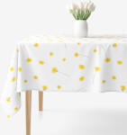 Goldea szögletes terítő 100% pamutvászon - pitypangok 120 x 140 cm