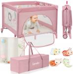 Lionelo Gyerek járóka összecsukható Matrac kerekes hordtáska Lionelo Mille+ (LO-MILLE PLUS PINK)