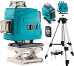 Transa Electronics 16 soros lézeres vízmérték keresztlézer 4D Távirányító Állvány Bőrönd Készlet (TE-550)