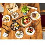 Orion Evőeszköz szett acél fekete 6 személyes Black 24 db-os (164164)