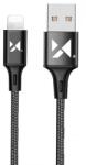 Wozinsky Cablu pentru incarcare si transfer de date Wozinsky WUC-L1B, USB/Lightning, 2.4A, 1m, Negru (5907769301186)