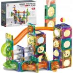 MEMFLOW Mágneses Építőkockák Golyópálya Oktatási Kreatív 73 Db-os (KLOCKI MAGNETYCZNE KONSTRUKCYJNE 73EL MEMFLOW)