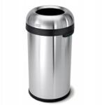 simplehuman Bullet Open Szemeteskosár 60L Szálcsiszolt Acél (CW1407)