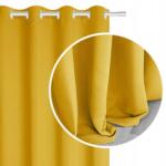 Prestiqua Függöny Nappaliba Sötétítő Karikával Rögzített Mustársárga 140x180 Hold (HOLD2)