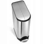 simplehuman - Pillangós Szemetes Kosár Pedállal 45L Szálcsiszolt Acél (CW1897)