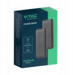 V-TAC Power Bank V-tac 10000mAh Slim Type C Fekete VT-3527 (SKU 23036)