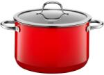 Silit Oala mare Silit Passion Red 24cm 64L pentru inductie cu capac din sticla (2102297079)