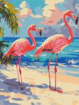 Ideyka Pictură pe numere - Flamingo roz ©art_selena_ua 30 x 40 cm Carte de colorat