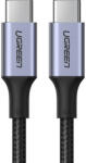 UGREEN Cablu Ugreen USB tip C - USB tip C Putere de livrare 100W incarcare rapida FCP 5A 3m cablu gri (90120 US316)