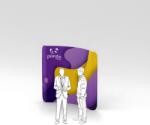  Perete Pop-Up Textil Curb 2.4 m - Afisaj Premium Expozitii (PTC2.4M)