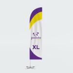  Steag Vela XL 490 cm Personalizat - Promovare Outdoor si Indoor cu Baza + Colac Apa (STVXL)