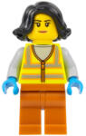 LEGO® Minifigura nő kukás láthatósági mellényben (cty1522)