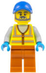 LEGO® Minifigura kukás láthatósági mellényben (cty1521)