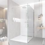 Mereo Mereo, Zuhanyfal WALK IN, Novea, króm ALU, átlátszó üveg, MER-CK10602S (MER-CK10602S)