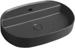 SAPHO INFINITY OVAL, kerámia munkalap mosogató 60x40cm, antracit, 10NF65060-2C (10NF65060-2C)