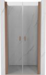 Mexen Zuhanyajtó MIST (d+d) 75x200 cm 6 mm szálcsiszolt réz, átlátszó, 8A7-075-000-65-00 (8A7-075-000-65-00)