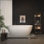 Erga Vienna, szabadon álló kád 170x80 cm + lefolyódugó, fehér fényes felülettel, ERG-VIENNA-170080-WH-WH (ERG-VIENNA-170080-WH-WH)