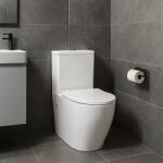 Erga Siena, kombinált WC-csésze tartállyal, öblítőgarnitúrával 620x365x830 mm + WC-ülőke, fényes fehér, ERG-V03-SIENA-RIM-WH (ERG-V03-SIENA-RIM-WH)