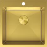Mexen Solix, 1 rekeszes rozsdamentes mosogató 500 x 500 mm, szálcsiszolt arany, 6407501000-55 (6407501000-55)