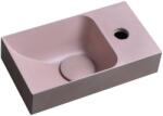 SAPHO Sapho, PICCOLINO beton mosdó 30, 8x17cm, csaptelep jobb oldalon, matt rózsaszín, PK30521 (PK30521)