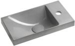 SAPHO Sapho, AGOS beton mosdó 40x22cm, bal/jobb, fényes szürke, AS40017 (AS40017)
