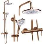 Rea Clif, zuhanyszett kézi- és fejzuhannyal, matt réz, REA-P3914 (REA-P3914)