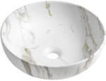 SAPHO Sapho, RONDANE kerámia asztali mosdó átmérője 41 cm, bianco carrara, AR435BC (AR435BC)