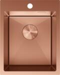 Mexen Solix, 1 rekeszes rozsdamentes mosogató 400 x 500 mm, szálcsiszolt réz, 6406401000-65 (6406401000-65)