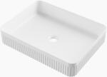 Gamma Frezja, téglalap alakú pultra szerelhető mosdó 515x380x100 mm, fényes fehér, GMA-UC-FREZJAP (GMA-UC-FREZJAP)