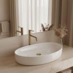 Rea Joana, pultra szerelhető mosdó 655x405x120 mm, fényes fehér, REA-U6371 (REA-U6371)