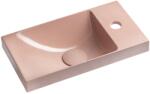 SAPHO Sapho, AGOS beton mosdó 40x22cm, bal/jobb, fényes rózsaszín, AS40021 (AS40021)