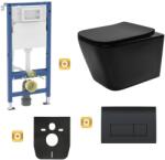 Geberit Duofix Basic+ fali WC-csésze szett Erga Mery+ 51x36 cm + WC-ülőke + öblítőgomb, fekete, GEBERIT-MERY-TO2-BK-SET1 (GEBERIT-MERY-TO2-BK-SET1)