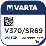VARTA V370 SR69 SR921SW Ezüst 1, 55V óraelem (Varta-V370)