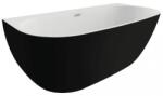 Polimat Risa 170x80 cm matt black/white (00443)