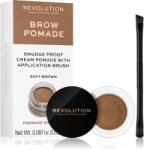 Revolution Brow Pomade pomadă pentru sprâncene culoare Soft Brown 2.5 g