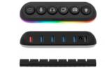 Streamplify Hub Deck 5 RGB 12V fekete (GSSF007 / SPUH-HD51217.11) (GSSF007) - aqua