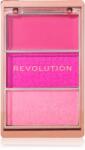 Revolution Blush Icon Palette paleta fard de obraz culoare Hot Pink Flag 9.8 g