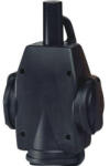 Burisch Hármas lengő gumi dugalj, fekete, ABL 1473-190 IP20 (1473-190) - lumenet