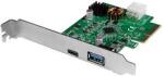LogiLink PCI Express kártya, USB 3.2 Gen2x1, 1x USB-C PD 3.0 és 1x USB 3.0 (LOGILINK_PC0089) (LOGILINK_PC0089)