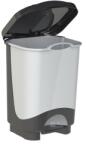 Sterk Plast Pedálos szemetes Sterk Cassandra Szürke/fekete, 28 l (VL21-01548-1037285865)