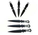 Depox Három Anarchy Way dobókés és három dobókés készlete, Black Fury, Depox, hüvely mellékelve (G35+F108)