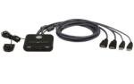 ATEN CS22HF KVM kapcsoló Fekete (CS22HF) (CS22HF)