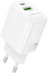 BOROFONE Bn27 Fuente Hálózati Gyorstöltő (usb - Type-c) Qc3.0 + Pd 20w Fehér