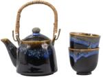 MIJ Комплект чай black bright blue, комплект от 3 бр. , черен, керамика, mij (mijc1101)
