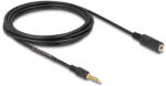 Delock 5 tűs apa-anya sztereó jack hosszabbító kábel 3, 5 mm-es átmérő, 3 m fekete (85733) - pepita