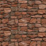  MÉDIA öntapadó és mosható fali fotótapéta, Különféle kövekből készült fal, sötétbarna, 135 x 225 cm